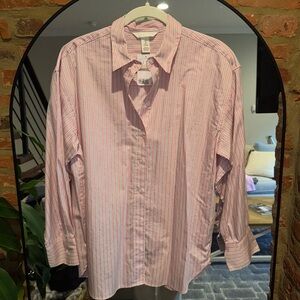 H&M Pink stripped button down